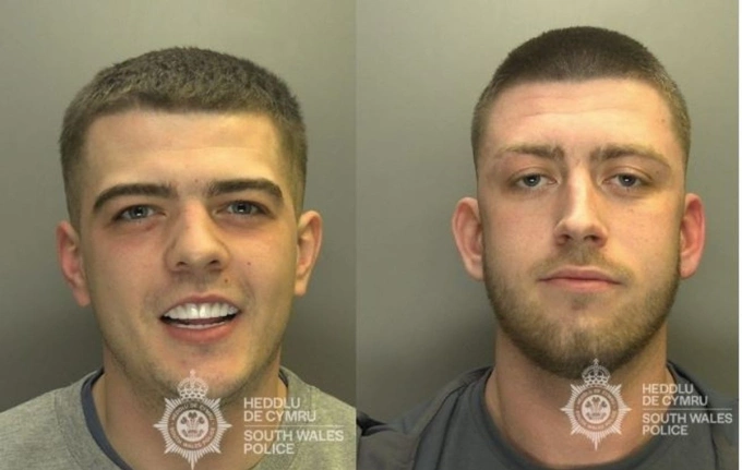 Coran Davies (trái) và Dale Howell. Ảnh: South Wales Police
