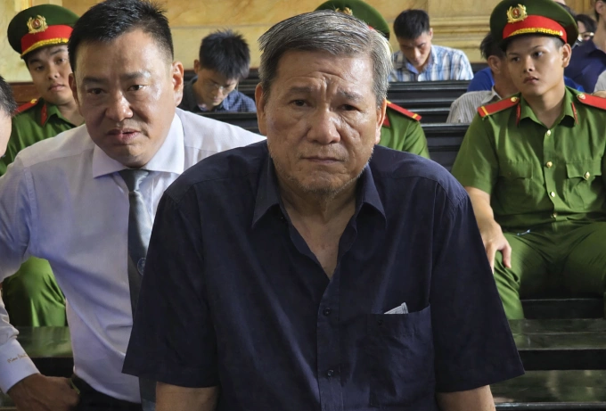 Bị cáo Dương Thanh Cường tại tòa hôm nay. Ảnh: Bình Nguyên