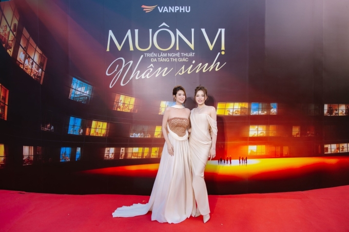 Sự kiện quy tụ nhiều nghệ sĩ, KOLs trong lĩnh vực văn hoá, sáng tạo, bất động sản, trong đó có Hoa hậu Kỳ Duyên, Hoa hậu Thiên Ân, vợ chồng ca sĩ Đăng Khôi, vợ chồng Hoa hậu Khánh Vân... Ảnh: Văn Phú