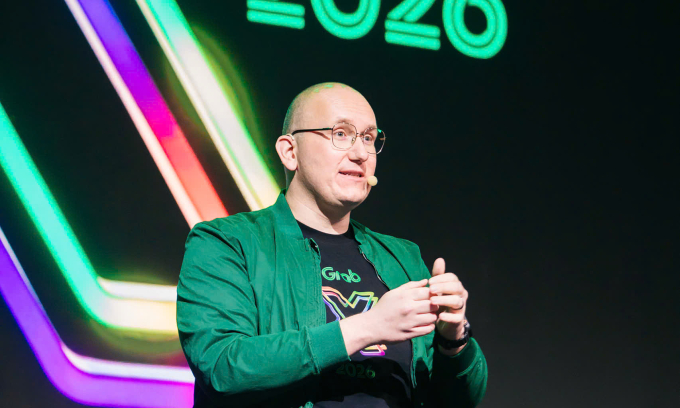 1185227329878955910-1775649741-6898-1775649791 Ông Philipp Kandal, Giám đốc Sản phẩm Grab tại sự kiện. Ảnh: Thu An