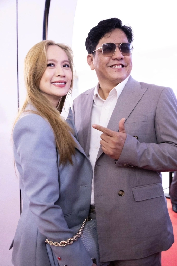 Thanh Thúy - Đức Thịnh xuất hiện trong một sự kiện giải trí vào năm ngoái. Ảnh: Nhân vật cung cấp