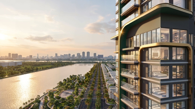 Tầm nhìn từ ban công, phòng khách hay phòng ngủ của dự án. Ảnh: Masterise Homes