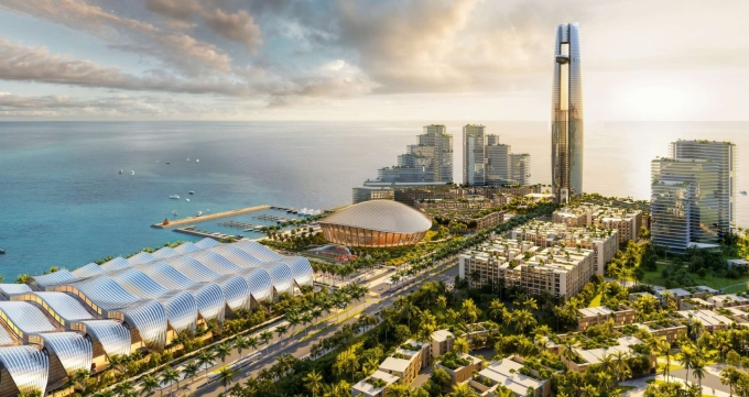 Phối cảnh Trung tâm Tổ chức Hội nghị APEC tại đặc khu Phú Quốc. Ảnh: Sun Group