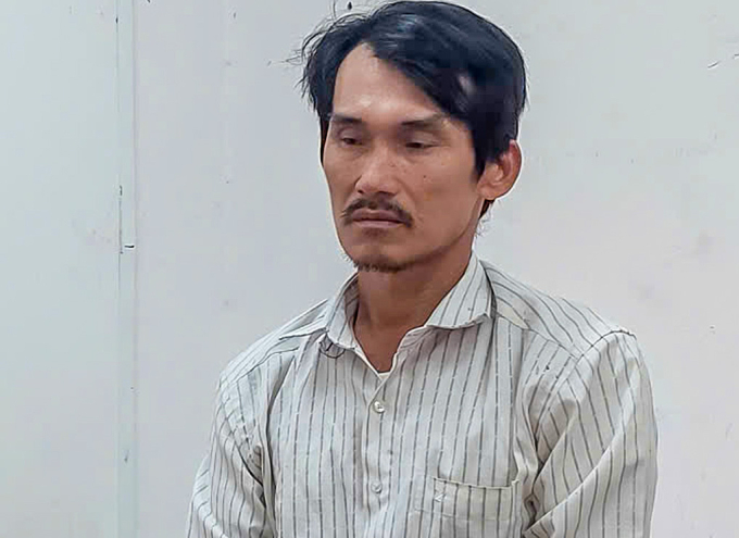 Hồ Văn Dũng khi bị bắt. Ảnh: Công an cung cấp