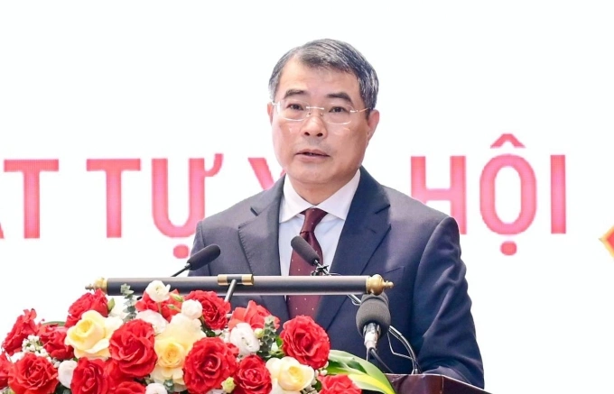 Thủ tướng Lê Minh Hưng phát biểu tại lễ kỷ niệm, sáng 12/4. Ảnh: Phạm Dự