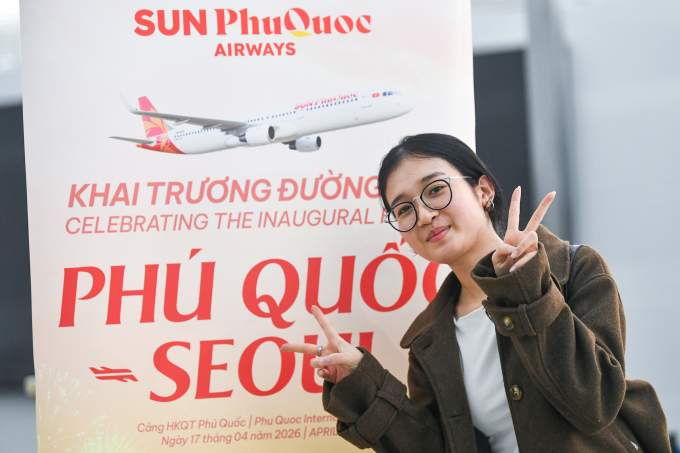Hành khách check-in bay Phú Quốc - Seoul. Ảnh: Sun PhuQuoc Airways