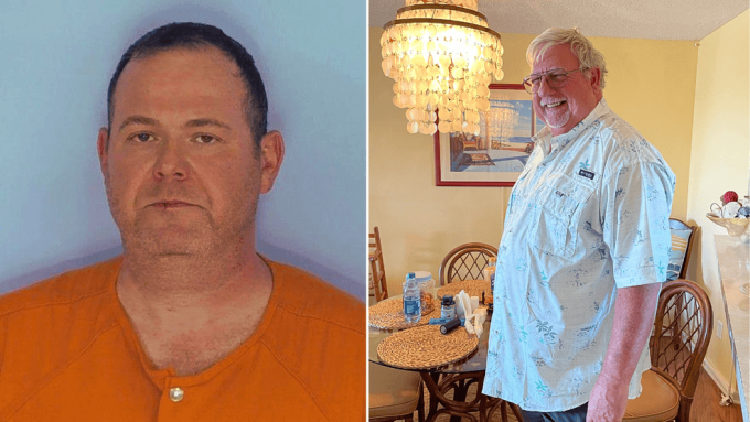 Thomas Shaknovsky bị bắt ngày 13/4 sau cuộc điều tra về cái chết của Bill Bryan (phải). Ảnh: WEAR