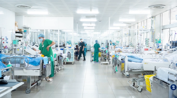 Khoa Hồi sức Cấp cứu, Bệnh viện Chợ Rẫy. Ảnh: Bệnh viện cung cấp
