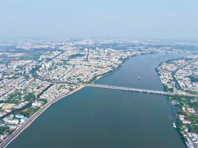 Toàn cảnh đô thị ven sông tại Đồng Nai. Ảnh: Nam Long Land