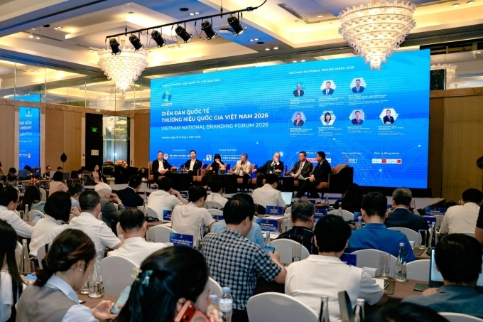 Diễn đàn Thương hiệu quốc gia Việt Nam 2026 quy tụ các nhà hoạch định chính sách, doanh nghiệp và chuyên gia. Ảnh: RMIT