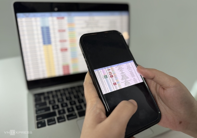 Giỏ hàng chung cư sang nhượng tại khu đô thị phía tây Hà Nội. Ảnh: Ngọc Diễm