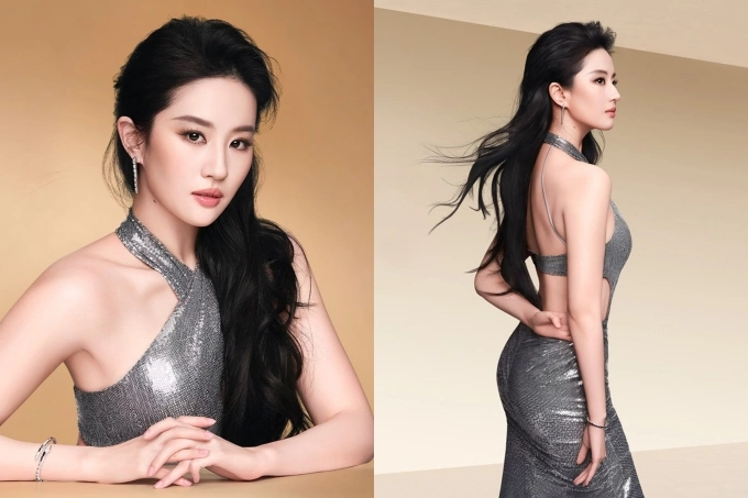 Đầm cut-out của Lê Thanh Hòa dành cho Lưu Diệc Phi. Ảnh: Dreame