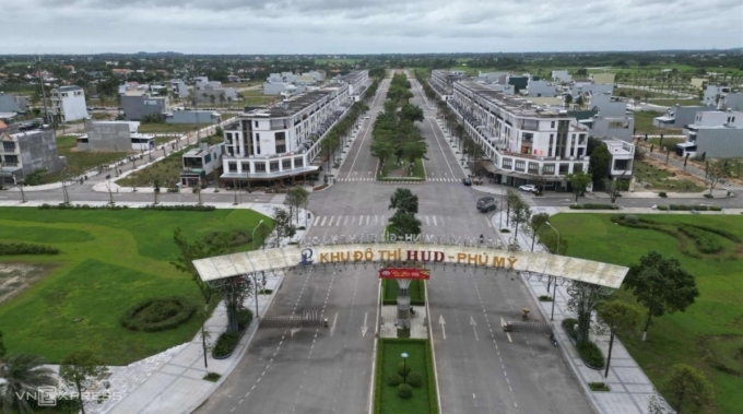 Khu đô thị HUD - Phú Mỹ, nơi đang triển khai một dự án nhà ở xã hội ở Quảng Ngãi. Ảnh: Phạm Linh