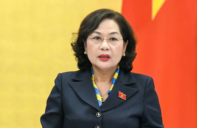 Phó chủ tịch Quốc hội Nguyễn Thị Hồng tại phiên họp của Ủy ban Thường vụ Quốc hội sáng 9/4. Ảnh: Đại biểu Nhân dân