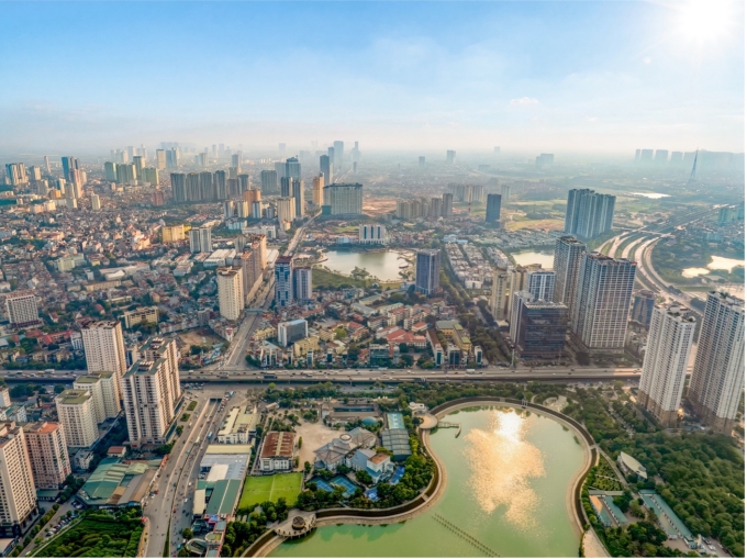 Khu vực phía Tây Hà Nội tháng 4. Ảnh: NewX Estate