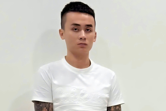 Lê Đức Anh tại cơ quan công an. Ảnh: Thành Huynh