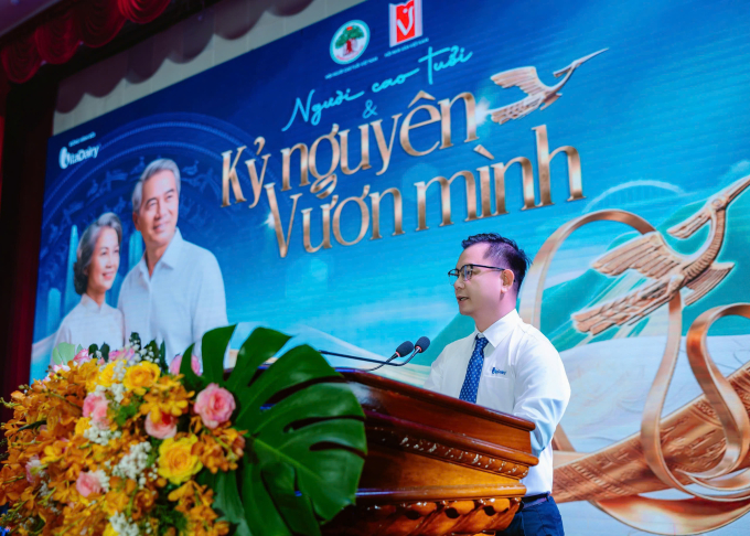 Ông Nguyễn Duy Dũng, Giám đốc Phát triển kinh doanh VitaDairy phát biểu. Ảnh: Thanh Luân
